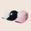 Promotional Daisy Pattern Cotton Embroidered Lady's Baseball Cap 