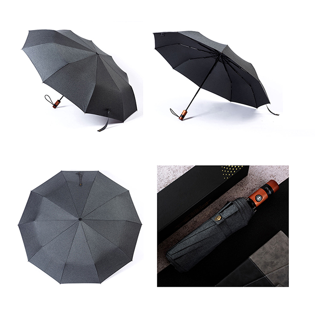  Entry Lux Automatic Design Business Folding Rainy Umbrella 