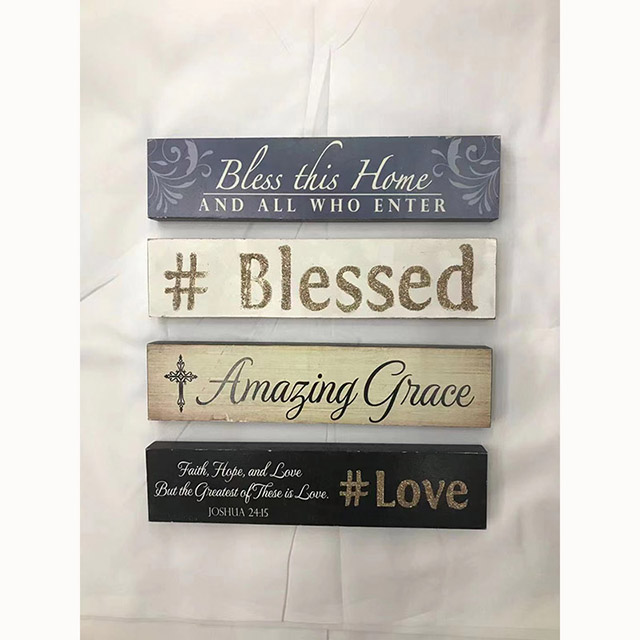 Religious Blessing Phrases Hang Density Board Christian Gifts 