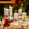 Creative Glitter Christmas Candle With Music LED Light 