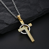 Holy Jewelry Delicate Creative Ring Cross Christian Necklace