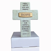 Hope Resin Painted Cross Decorative Ornament Christian Product 