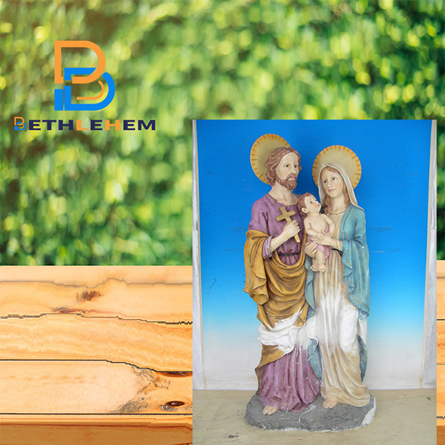 Living Room Resin Arts Jesus Family Christian Statue 