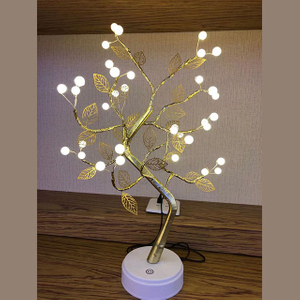 Pearl Leaves Warm Light Tree Lights Christmas Gift 