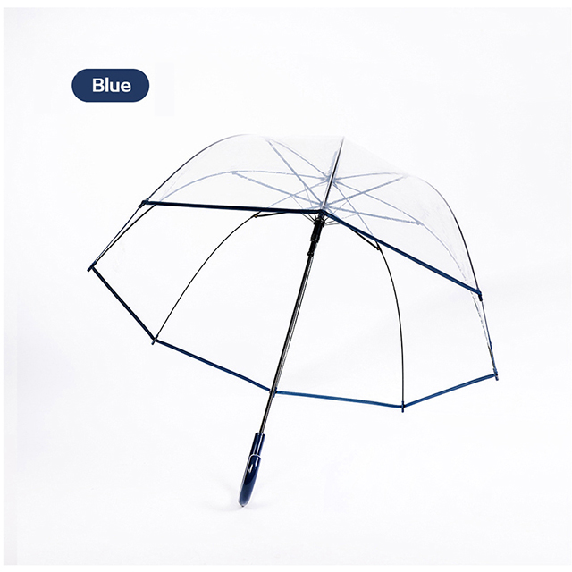 Fashion Comfortable Hold Outdoors Rainy Transparent Adult Umbrella 