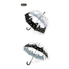 Female Artwork Transparent Cartoon Cat Fiberglass Adult Umbrella 