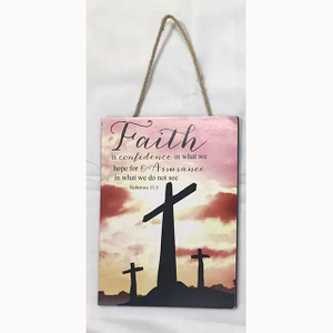 Best Faith Gift Christian Cross Square Hang Decoration 