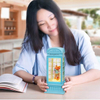 Glitter Lighted Telephone Booth With Music Christmas Gift 