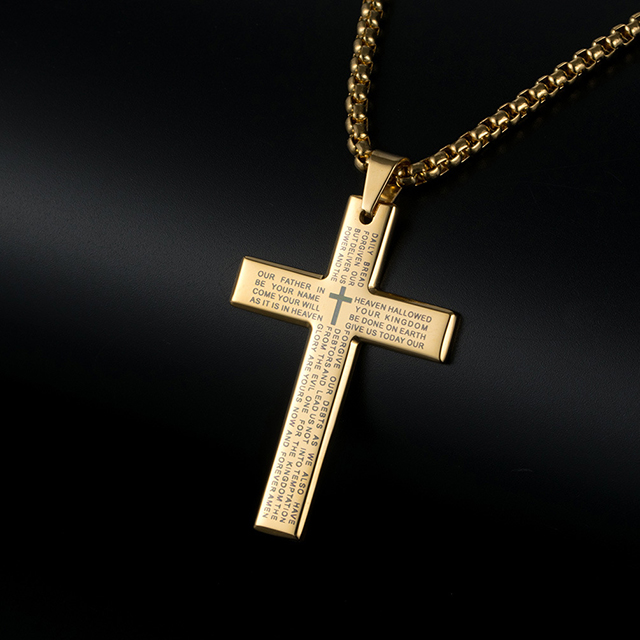 Top Quality Symbol Faith Cross Pendant Christian Necklace