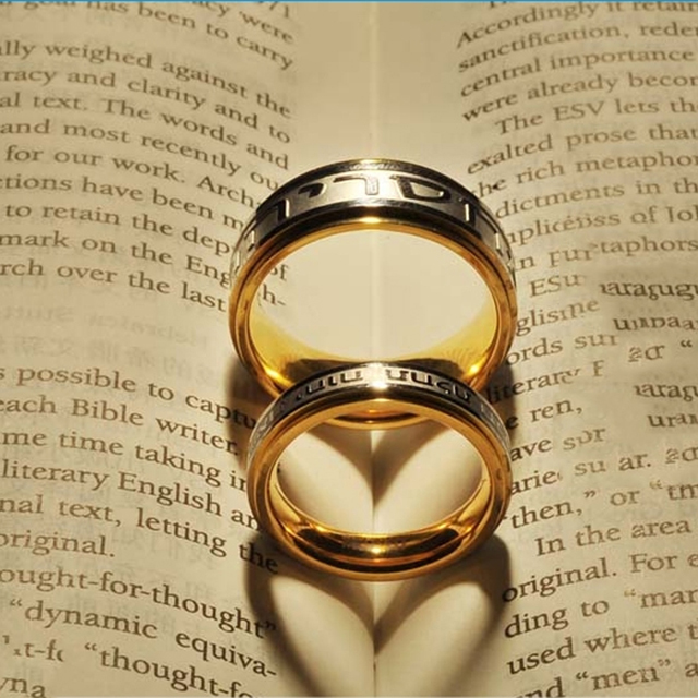 Wedding Gift Symbolic Promise Christian Ring For Couples