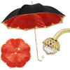 Delicate Metal Curved Crystal Handle Light Luxury Umbrella