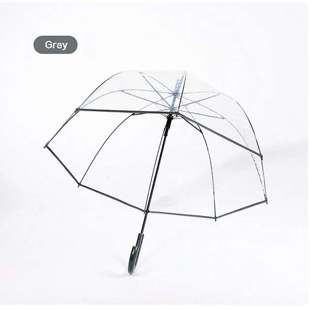 Fashion Comfortable Hold Outdoors Rainy Transparent Adult Umbrella 