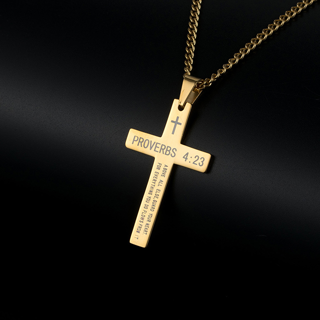 Positive Faith Cross Christian Necklace For Best Friend 