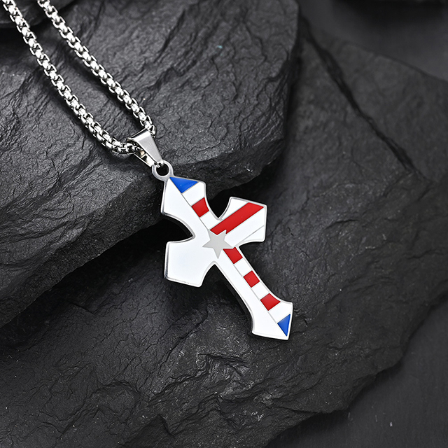 Best Friend Gift Jewelry Stainless Cross Christian Necklace
