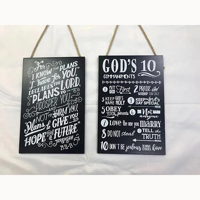 Customizable Text Home Chalkboard Hanging Decorative Christian Gifts