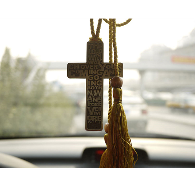 Fashion Auto Interior Cross Styling Christian Car Pendant